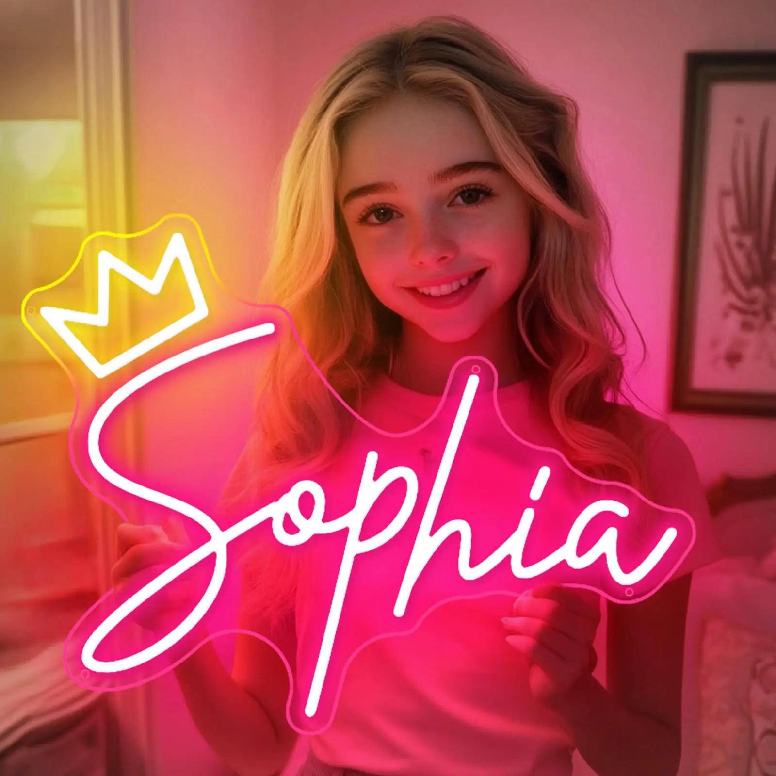 

Personalized Neon LED Sign Custom Neon USB Multi Font Color Suitable for Weddings Birthday Party Bedroom Wall Decoration Lights