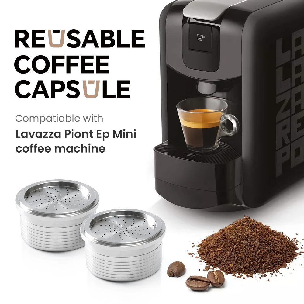 For Lavazza Piont Ep Mini Refillable Coffee Capsulas Pod capsule Stainless Steel Coffee Filter Capsule Cup Coffee Maker