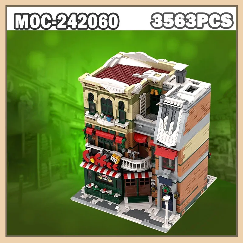 

MOC-242060 Музыкальное кафе Магазин инструментов Строительный блок Модель города Красивая архитектура Набор Креативность G Подарки 3563 шт.