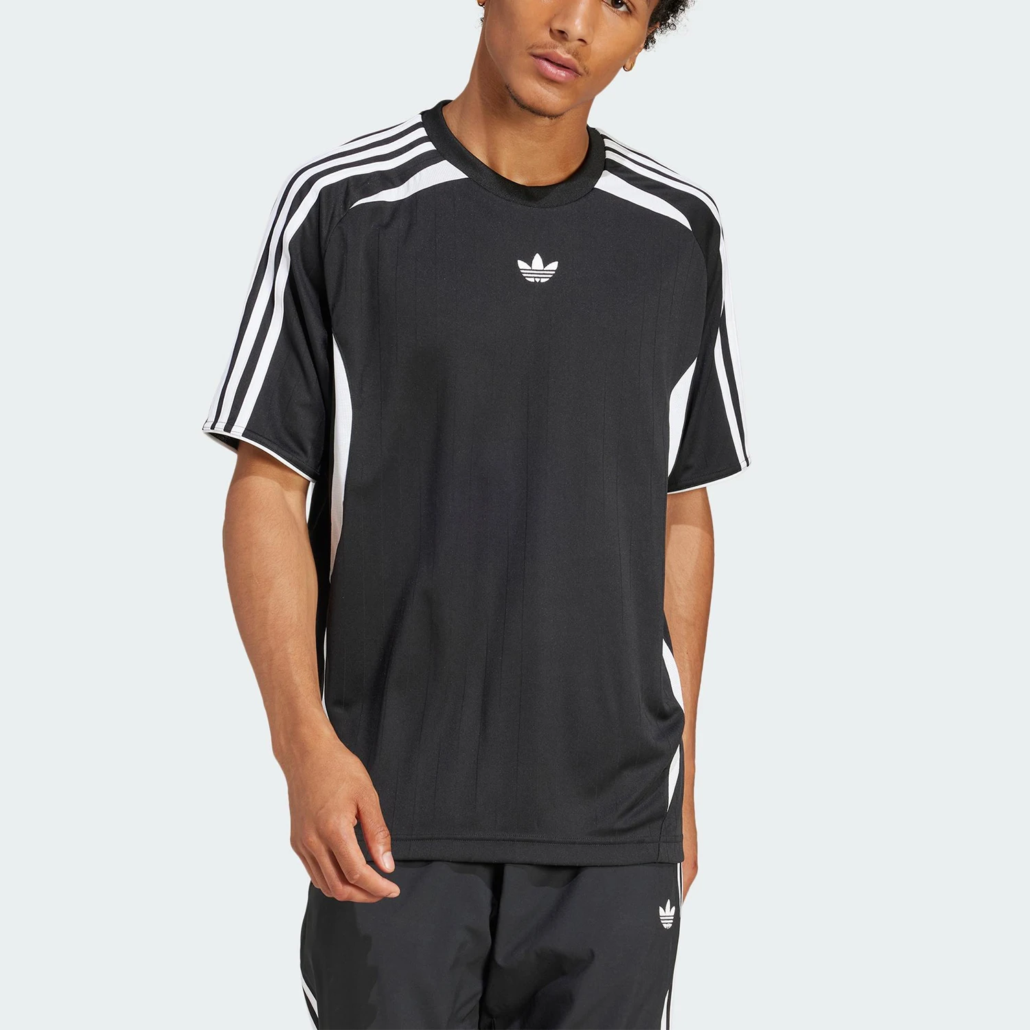 アディダス-正規品-サマートレフォイル-メンズ-肌に優しいファッション半袖tシャツ-jc6229