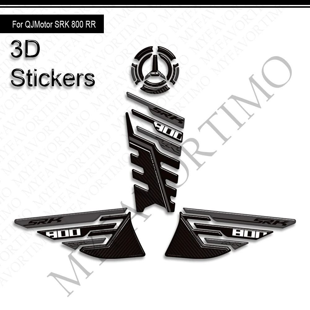 Para QJMotor QJ Motor SRK GSR 800 RR SRK800 nueva tapa de almohadilla de depósito para motocicleta Kit de aceite combustible de Gas pegatinas de rodilla Protector de calcomanías