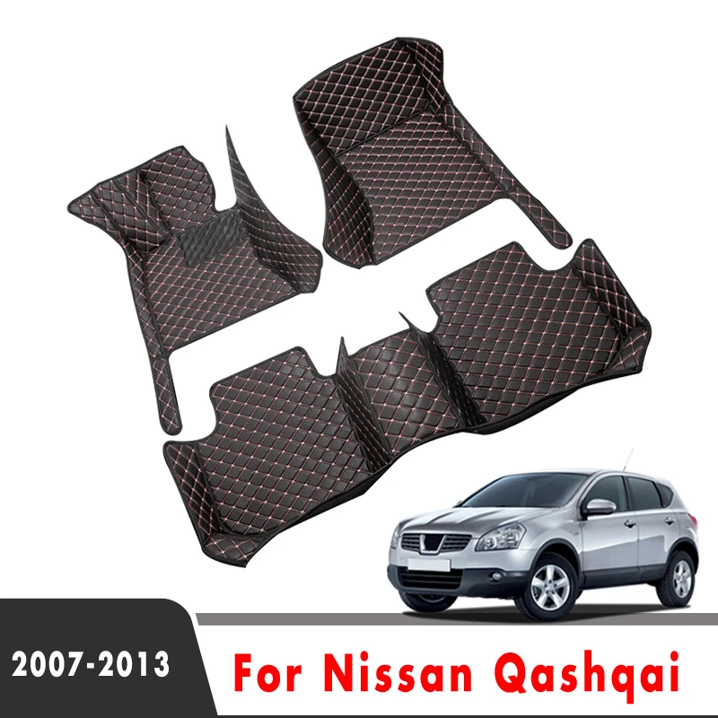 Car Floor Mats For Nissan Qashqai J10 2013 2012 2011 2010 2009 2008 2007 Decoration Auto Interior Styling Custom Waterproof Rugs