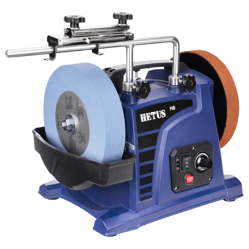 Electric Knife Sharpener 8-inch H8 Low-Speed Water-Cooled for Woodworking Engraving Knives Chisels - Household Knife Grinder