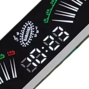 Fan Shaped RGB Music Level Indicator Dynamic LED Sound Display Time Function USB Powered Desktop Decor For Test Measurement Tool