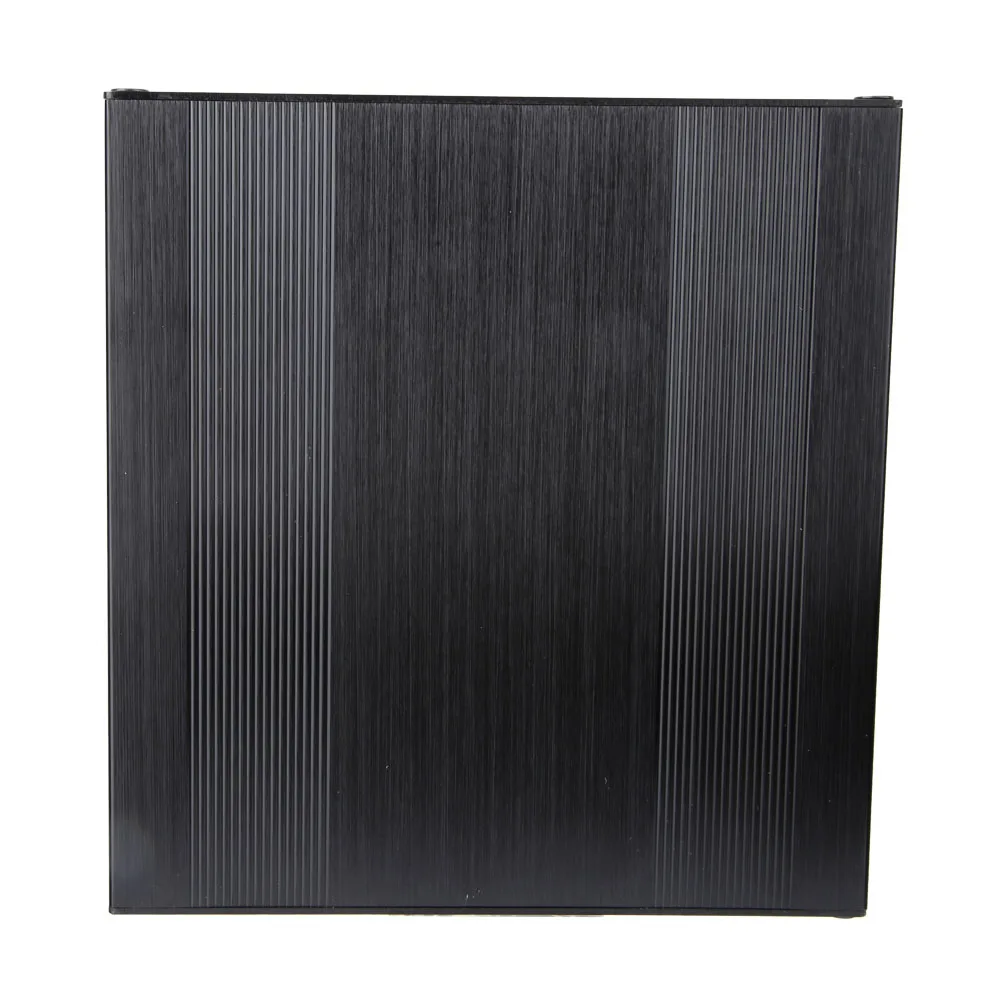 Instrument Project Accessories Brushed Black Oxide Split Type Aluminum Cooling Case Enclosure Electronic Box for Amplifier GPS