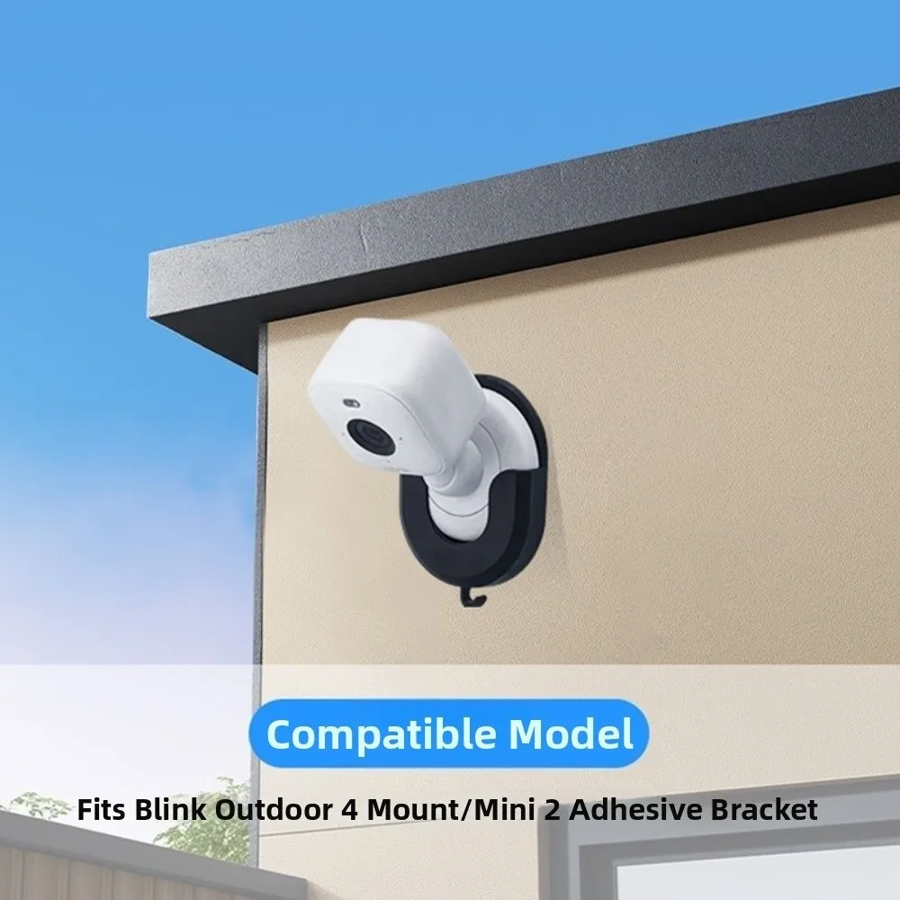 Wall Mounted Security Camera Wall Mount Holder Adhesive Mounting Stable Support Camera Bracket Stand for Blink Outdoor4 Mini 2