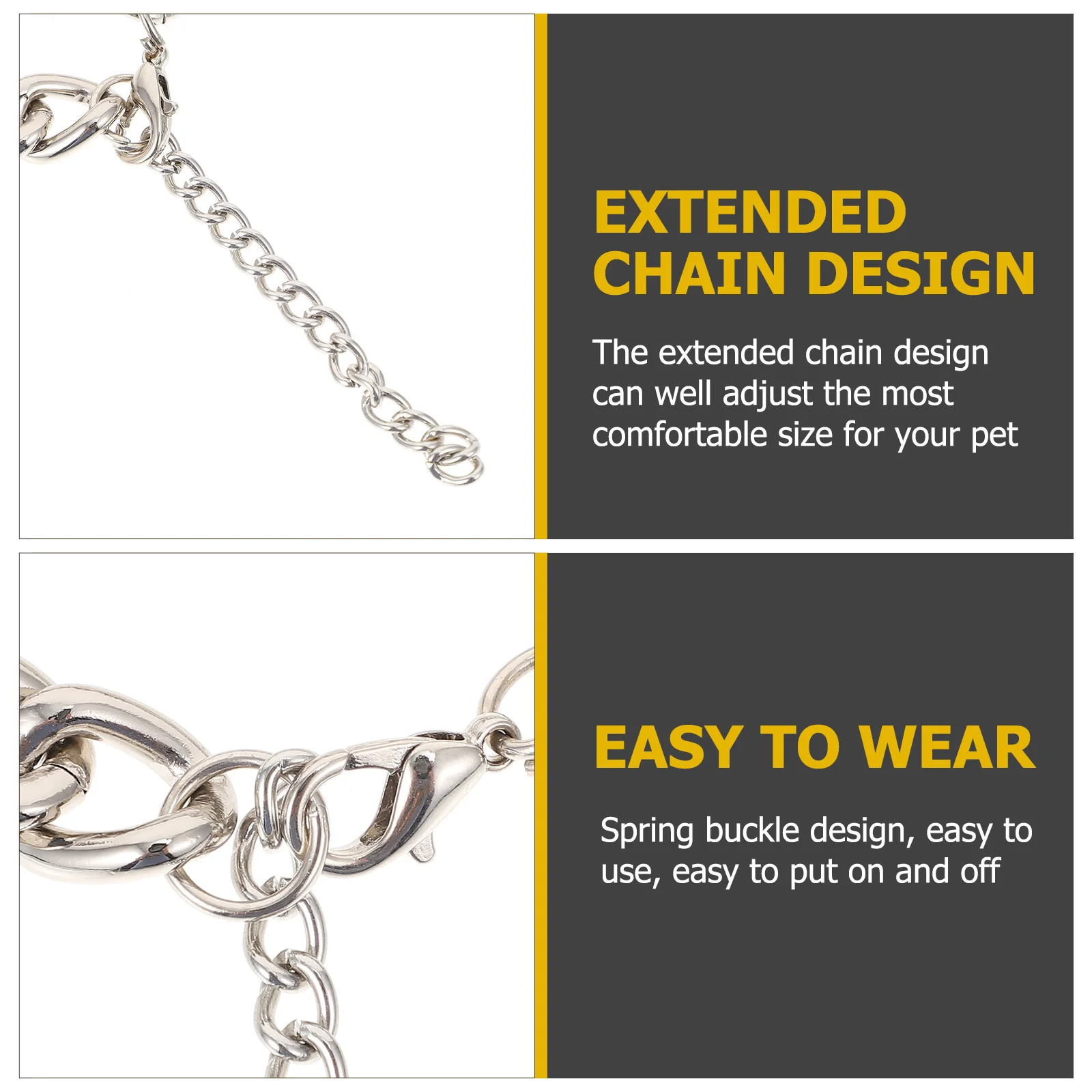 

2 Pcs Skull Dog Collar Pet Fashion Collars Aluminum Stylish Creative Halloween Supplies