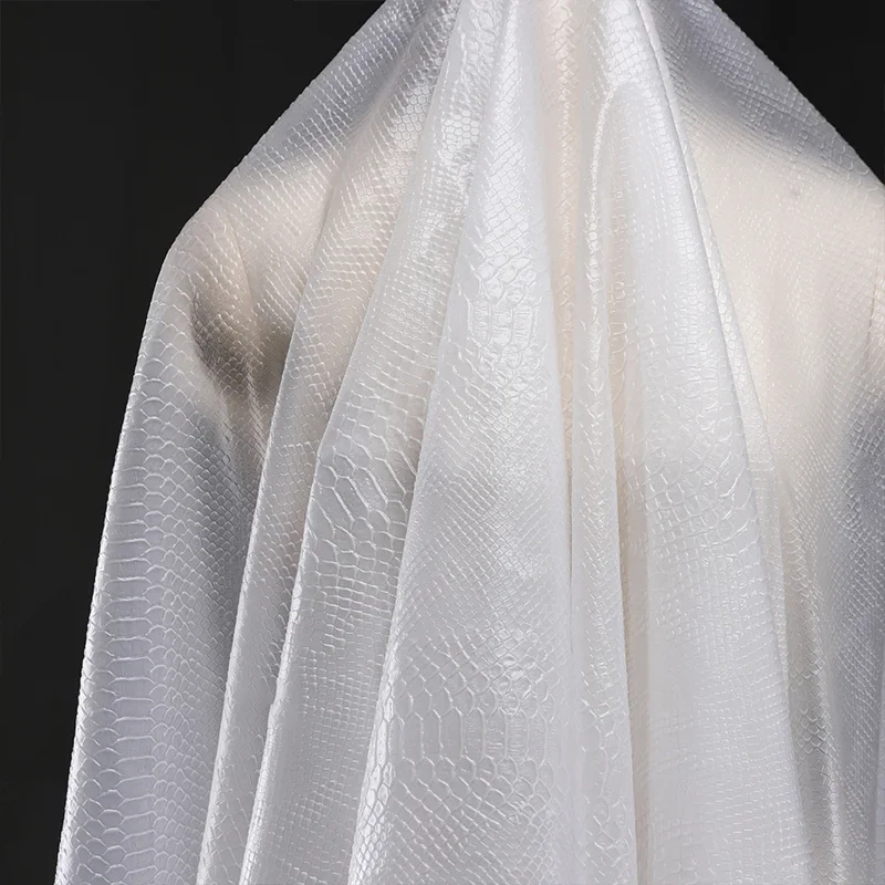 130*50Cm Transparent Tpu Fabric Snake Skin Waterproof Film Creative Clothing Bag Wholesale Cloth DIY Sewing Craft Dress Supplies