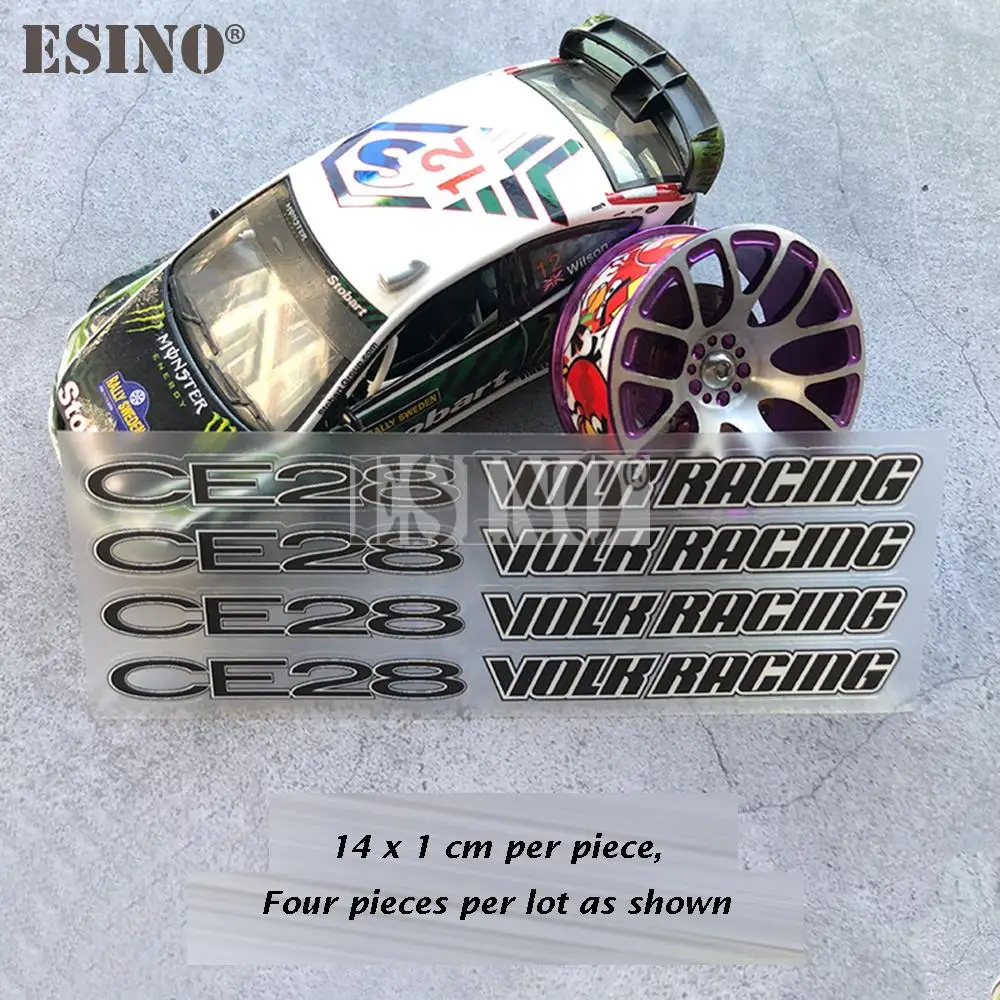 

4 x CE28 Volk Racing Adhesive Auto Rim Stickers Vinyl Wrap Racing Decals Wheel Hub Pegatinas Motor Part