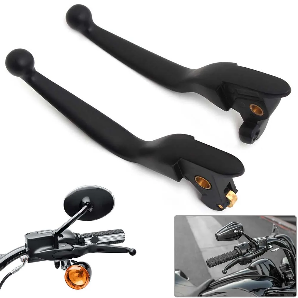 

Motorcycle Accessory Brake Clutch Lever Black For Harley Touring Electra Glide Road King Ultra Limited 2004-16 Left Right Levers
