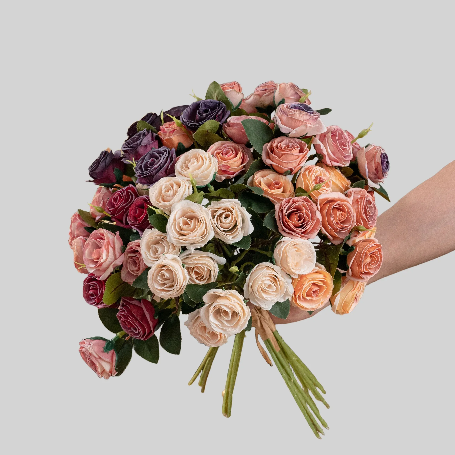 

10 шт./букет, отражение снега, обожженные края, имитация роз, свадебная вечеринка своими руками, домашний стол, аксессуары для ваз