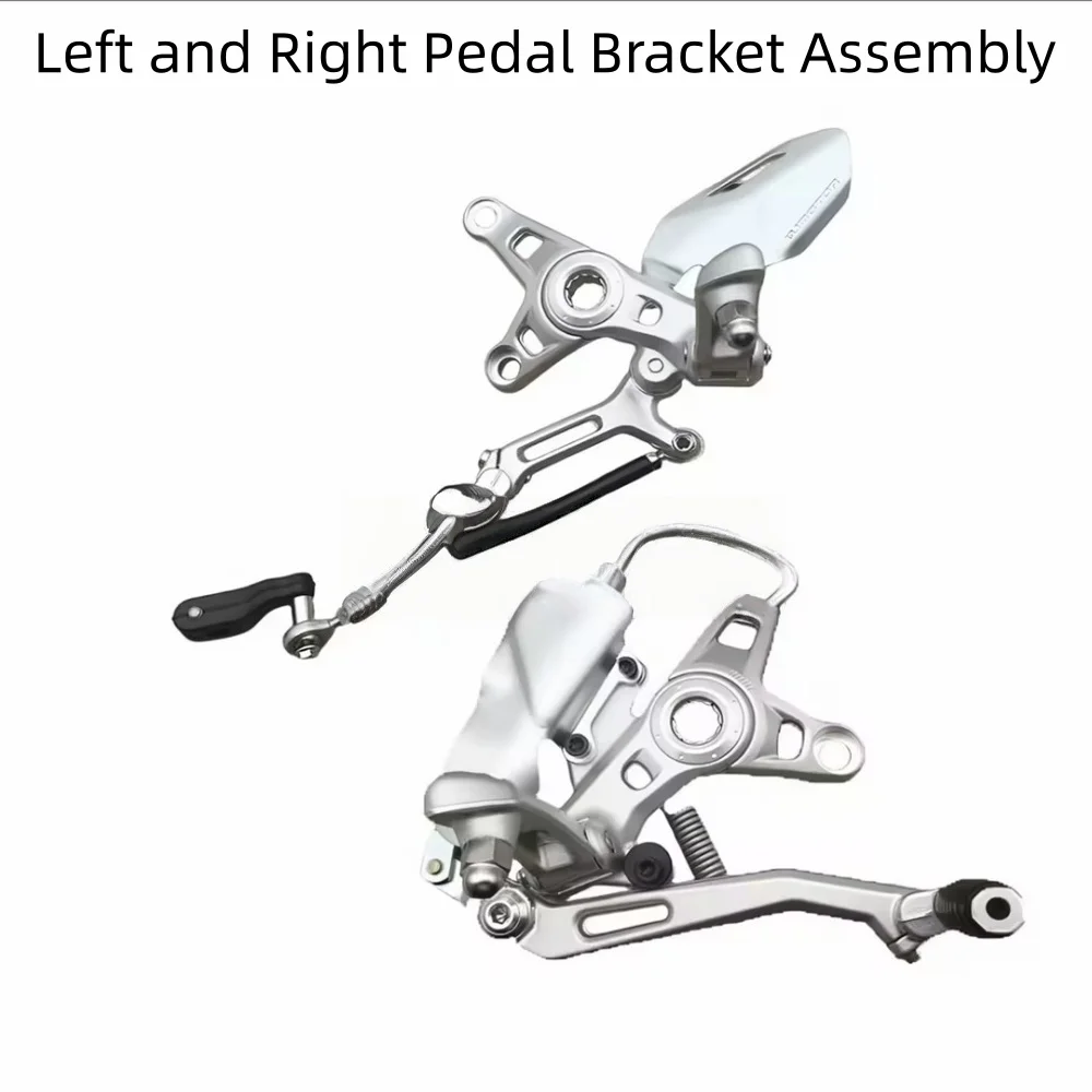 Front Footrest Bracket Complete Footpeg Assembly Fit QJMOTOR SRK921RR
