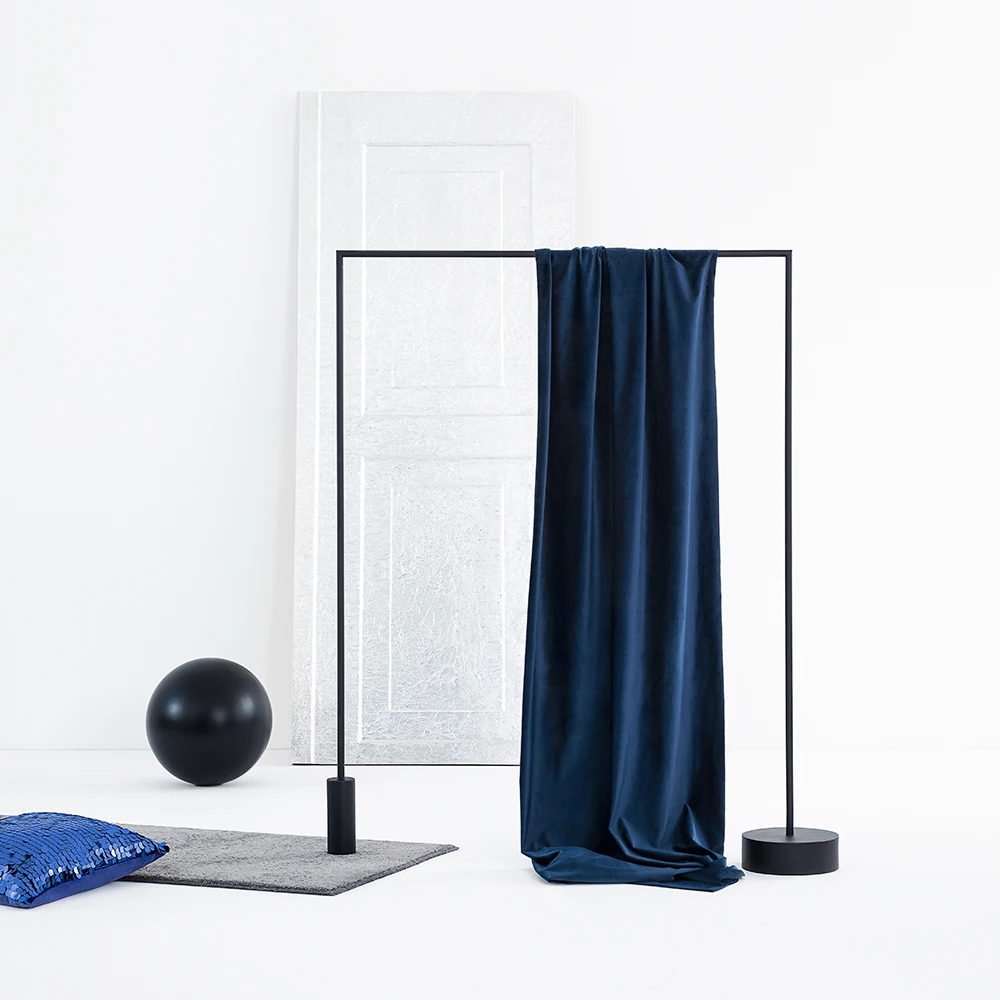 Tende di velluto di lusso leggero per soggiorno camera da letto Solid Klein Blue tende oscuranti blu scuro tende per finestre personalizzate