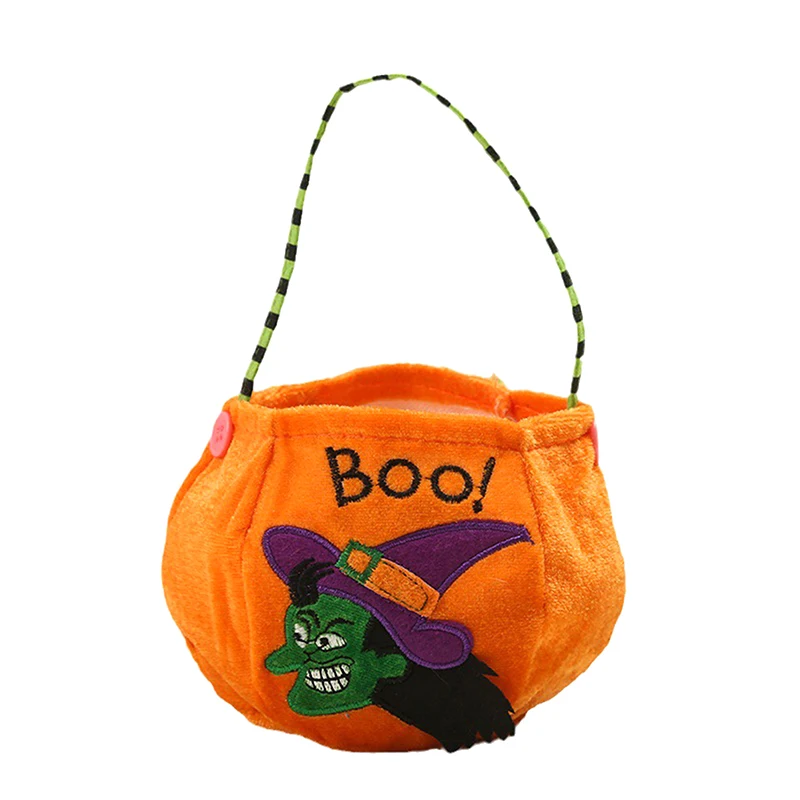 Sacchetto di caramelle di zucca di Halloween non tessuto Cestino di caramelle portatile Dolcetto o scherzetto Confezione regalo per bambini