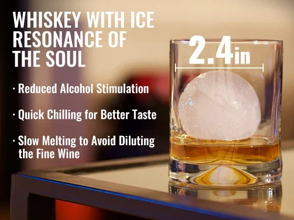 VEVOR Ice Ball Press  2.4" Ice Ball Maker, Aircraft Al Alloy  Ball Press Kit for 60mm Ice Sphere