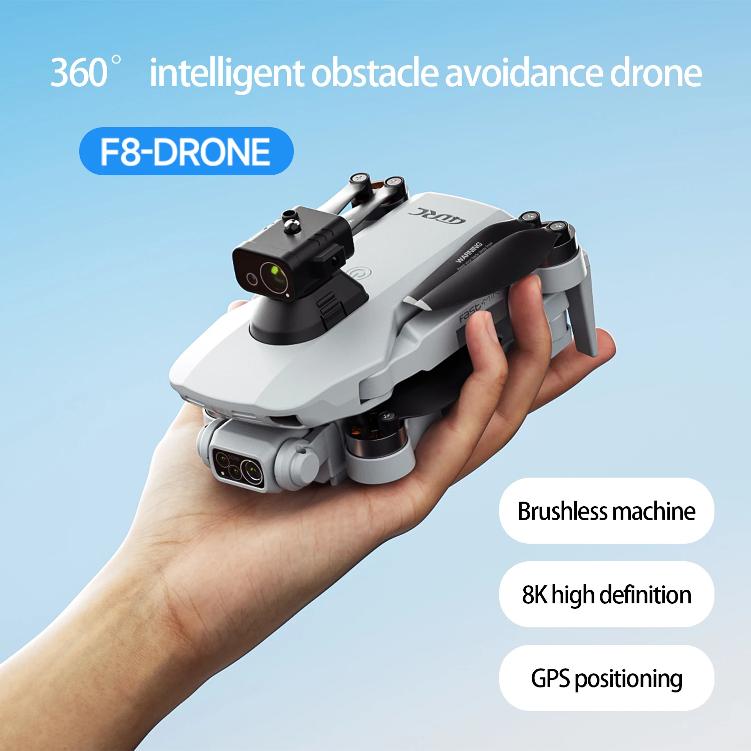 2025 جديد F8 PRO MAX GPS الطائرة بدون طيار المهنية 8K HD كاميرا الطائرات بدون طيار طائرة بدون طيار FPV مع شاشة التحكم عن بعد فرش كوادكوبتر اللعب