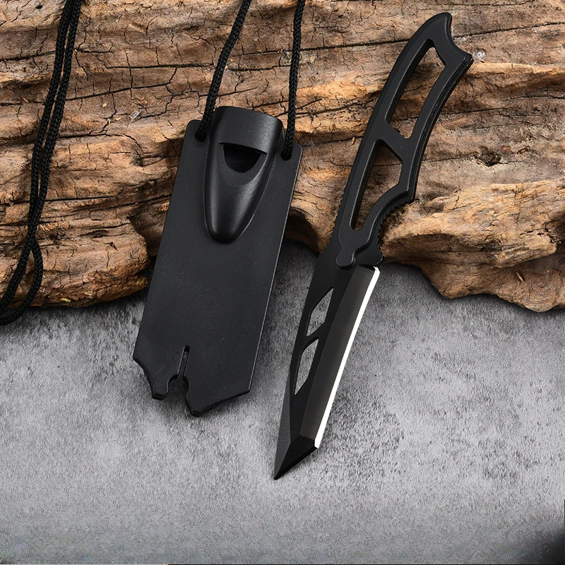Multi-functional Household EDC External Small Straight Knife, Pocket Whistle Knife, Field Survival Knife, Convenient to Carry