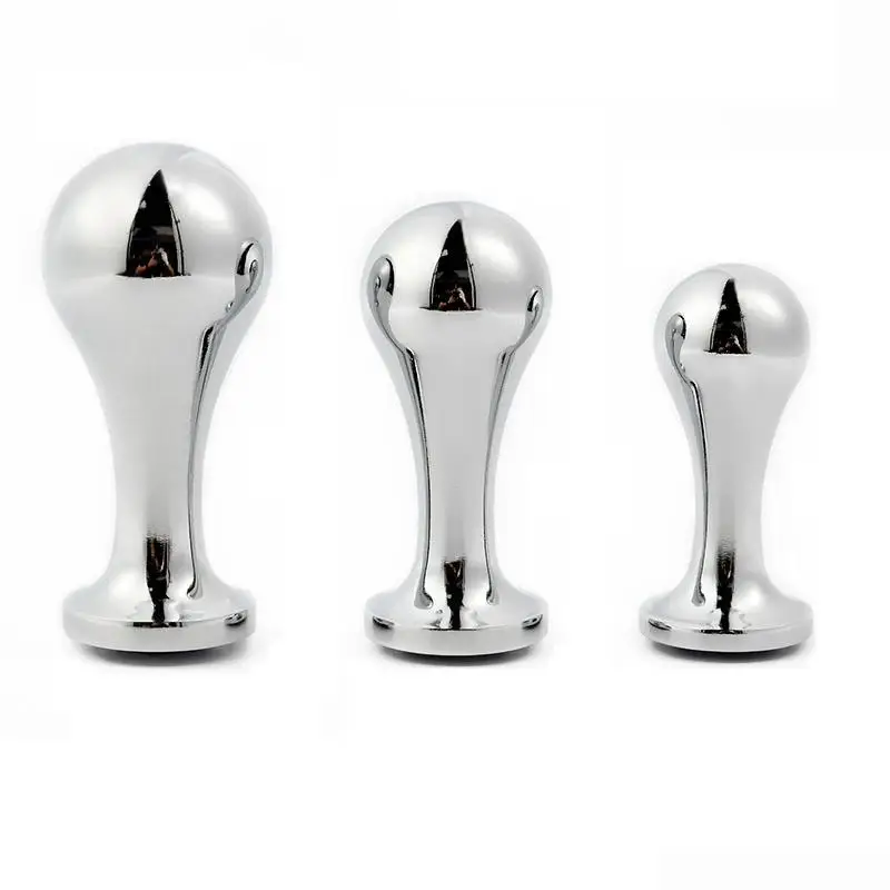 Champions Trophy Style Stainless Metal Anal Plug Sex Toys Round Shaped Smooth Butt Plug For Women Adult Anal Dilator Toy