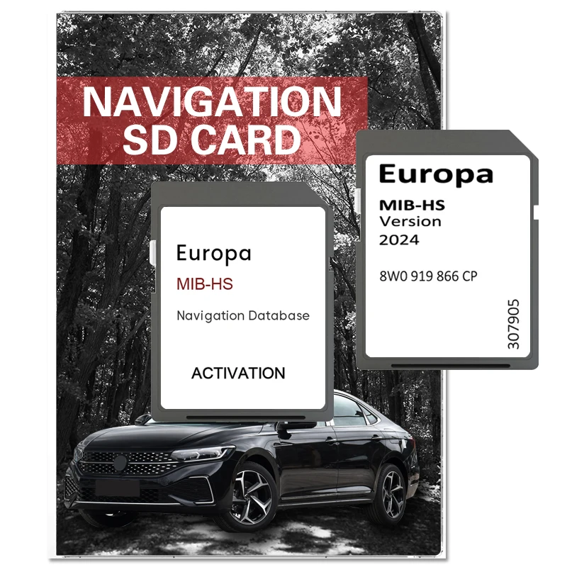 

2024 Upgrade Europe UK map for Audi A345 S345 RS345 Q25 SQ25 RSQ25 Car MHS2 MIB-HS Navigation 8W0919866CP Sat Nav SD Card