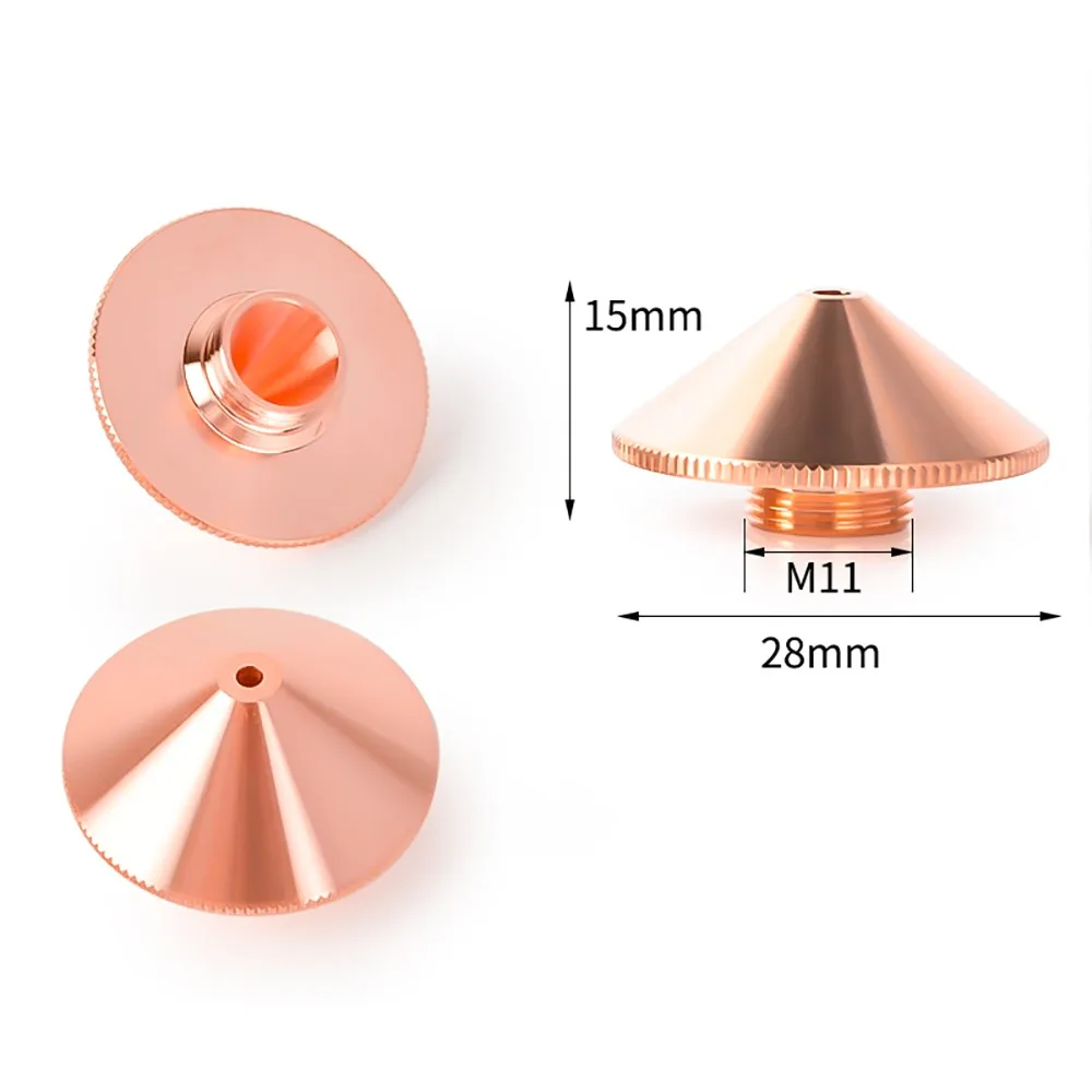 BRH Raytools Nozzle Single/Double Layer Dia.28mm Caliber 0.8-5.0mm For Empower Fiber Laser Head Bodor Glorystar Laser Machine
