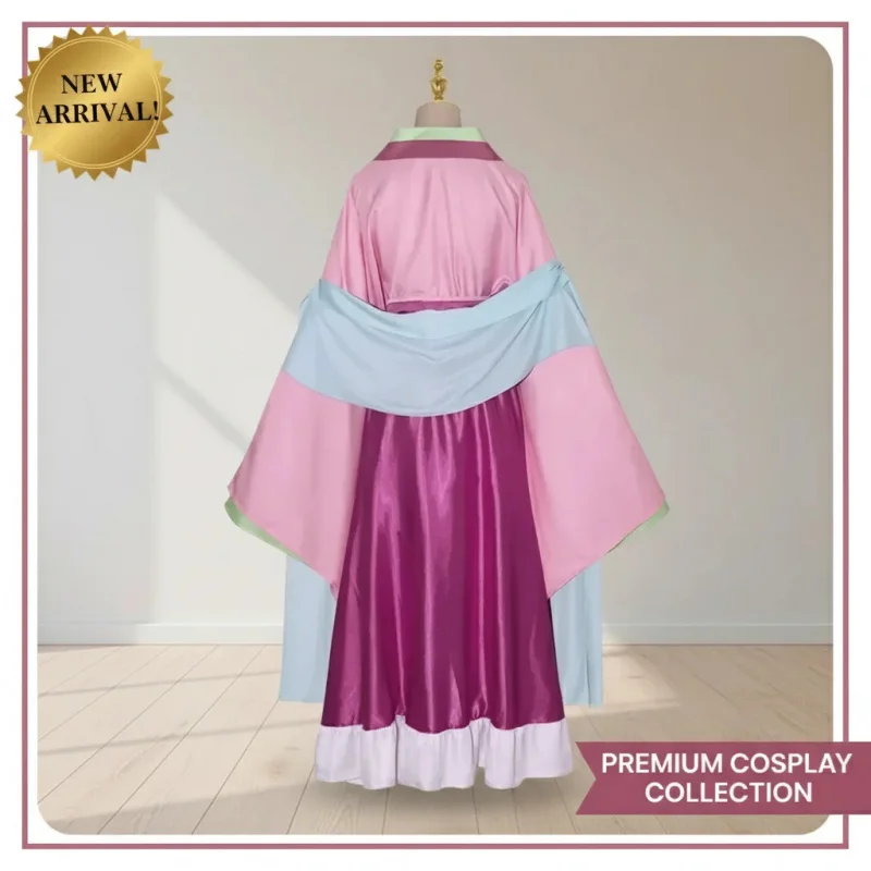 

▶❤Anime The Apothecary Diaries Maomao Cosplay Costume Wig Pink Dress Halloween Party Outfit for Women❤◀
