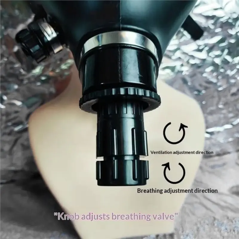 B49C Universal Parts Black Mask Adjustment Valve Knob Breathing Control Regulator Controllable Oxygen Amount