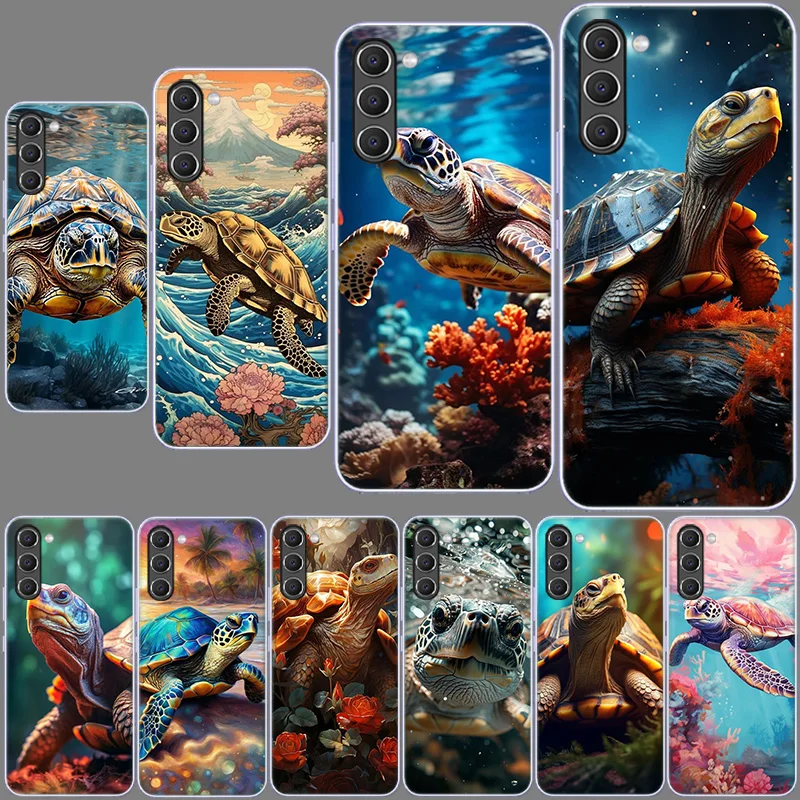 Marine Organisms, Sea Turtles, And Animals Phone Case for Samsung A54 A14 A24 A34 5G Galaxy A02S A03S A04S A12 A22 A32 A52 A72 A