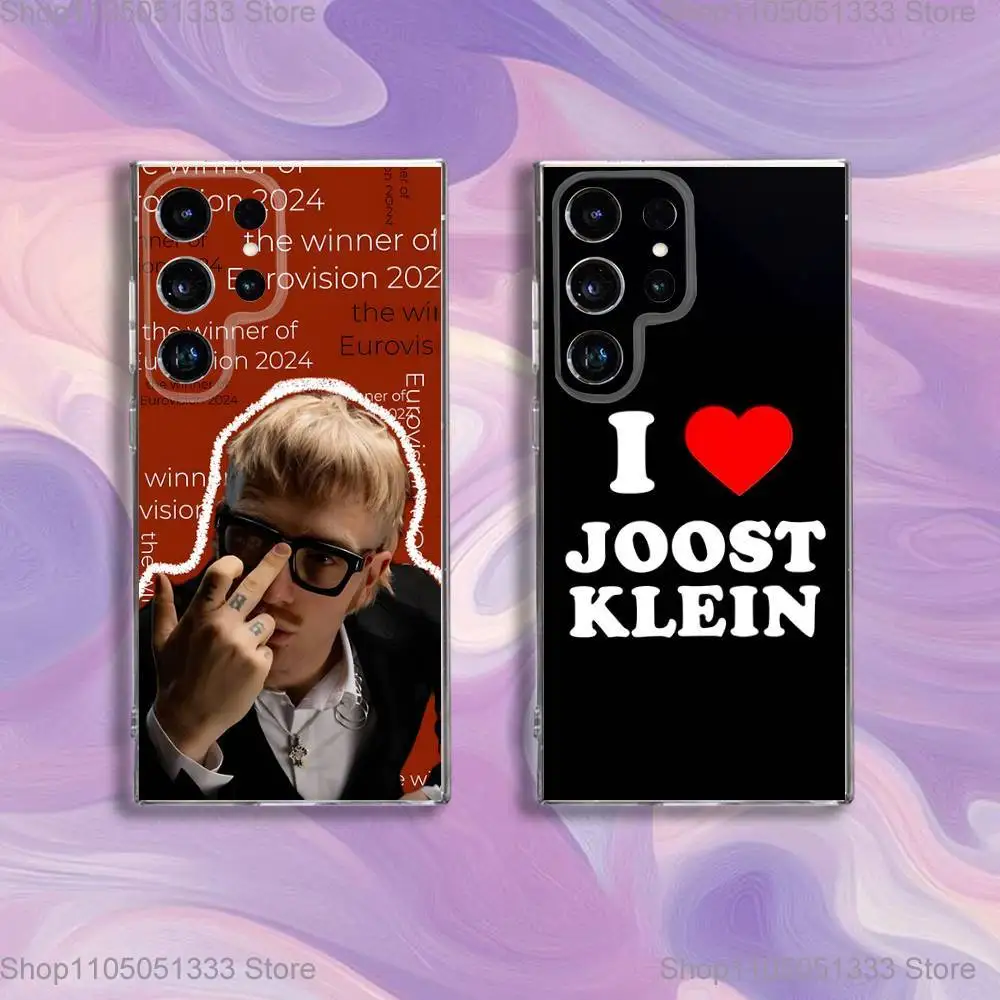 

I Love J-Joost Klein Phone Case For Samsung S24,30,21,22,23,20 FE,lite,PIus,Ultra,5G,Note,9,10 Transparent Cover