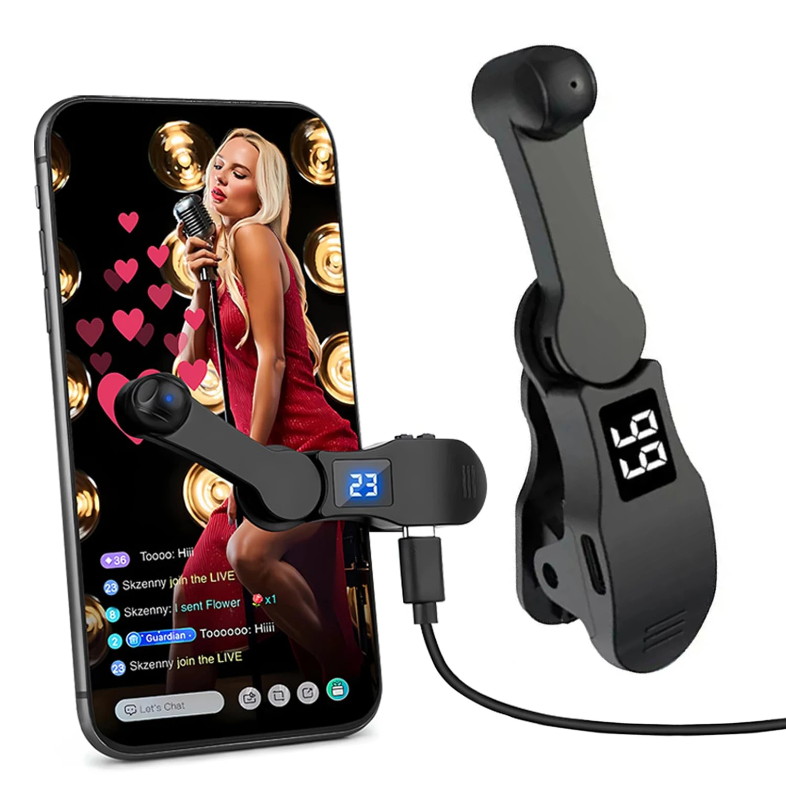 شاشة النقر التلقائي مقلد النقر بالإصبع لتطبيقات الهواتف الذكية Tik Tok Video Live Streaming Gadget Game Screen Touch Device