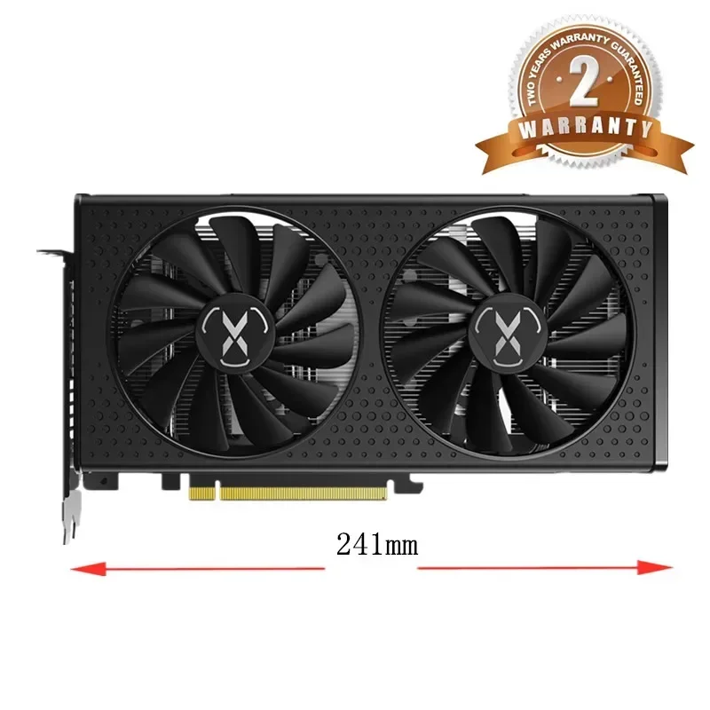 XFX RX 6600 XT 6600XT RX6600 XT 8GB Graphics Card AMD GPU Radeon RX6600XT RX6600 XT GDDR6 Video Cards Desktop PC Computer Game view 5