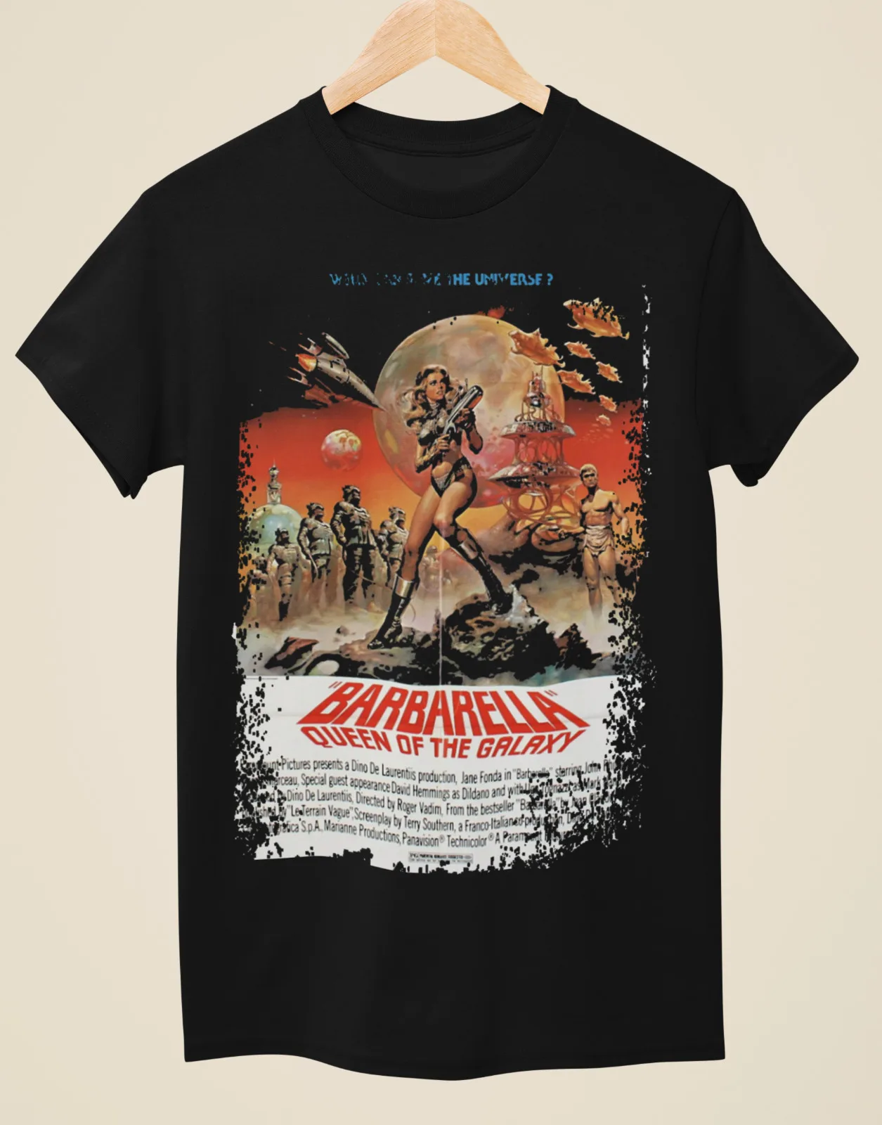 Barbarella - Movie Poster Inspired Unisex Black T-Shirt