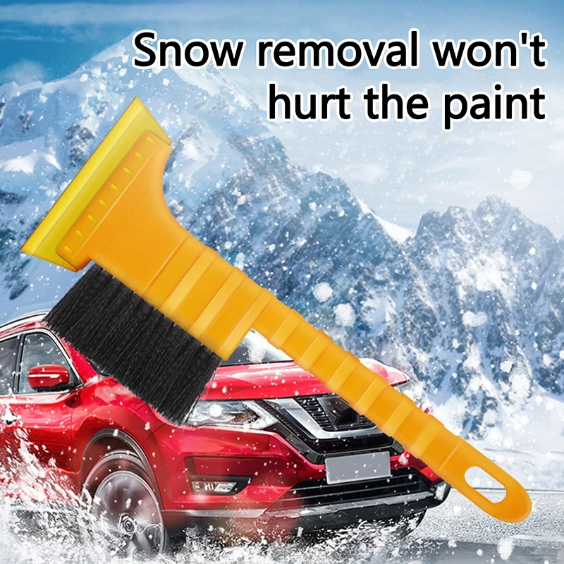 2-in-1 Snow Shovel Ice Scraper Snow Brush Broom Wash Accessories For Car VAN SUV Frost Windshield Cleaner Winter Tool