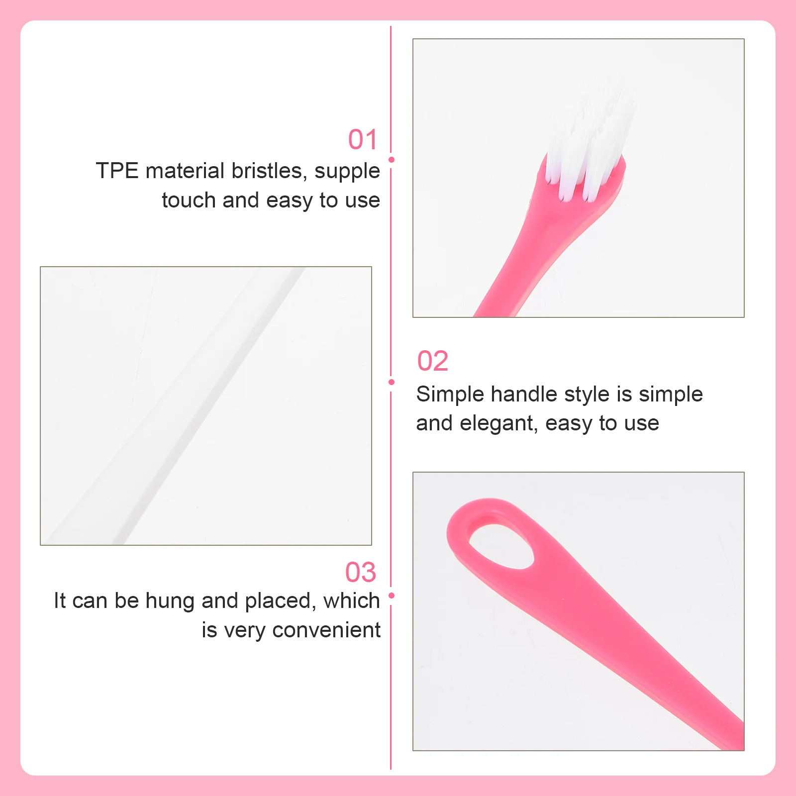 

4Pcs Dog Toothbrush Portable Manual Pet Teeth Cleaning Tool Lightweight Durable Puppy Oral Care Brush Dog Toothbrush