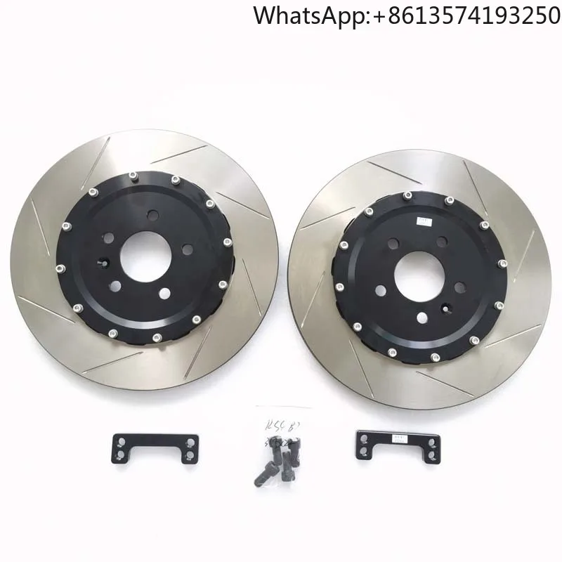 For Support Custom New Forged Large Brake Disc Rear Brake Disc Rotors 355*10mm Center Bell Adapter for 2017 Ford Focus RS