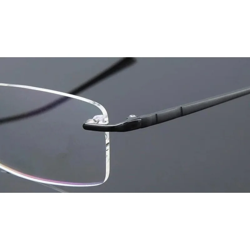 Memory Titanium Reading Glasses Retro Fashion Rimless +50 +75 +100 +125 +150 +175 +2 +250 +3 +350 +375 +400 +425 +450 +475 +500