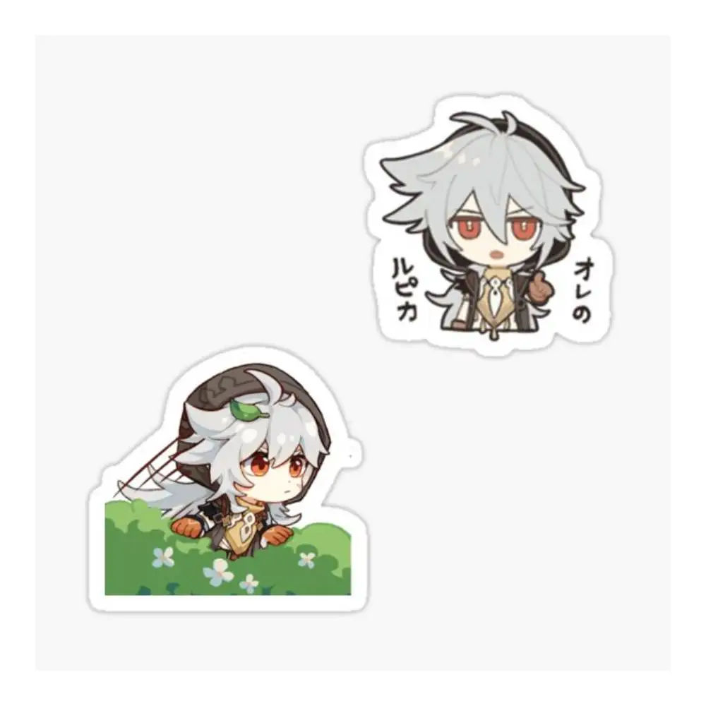 Chibi Genshin Impact Razor Sticker Motorcycle Bumper Trunk Laptop Window Vinyl Decals High Quality Car Decoration