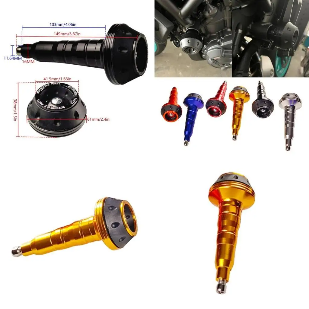 

31BC Upgraded Effective Crash Bar Practical Guard Metal Frame Guard Aluminum Bar Colorful Bag fit for Adventurous Roading