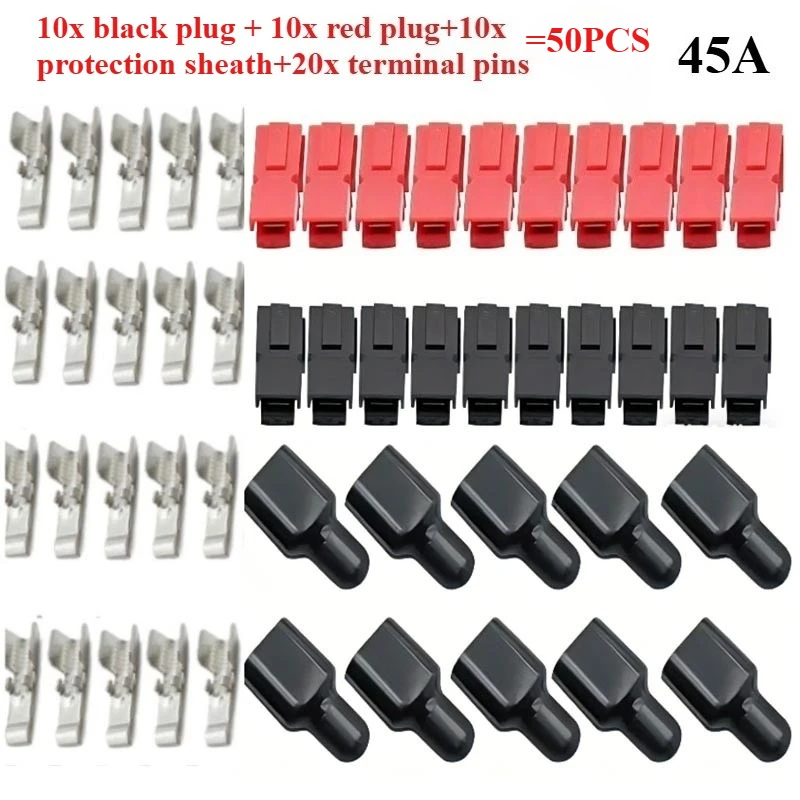 

5 компл. сверхмощный однополюсный разъем Anderson 15A 30A 45A - электрическая вилка большого тока, пара «папа» и «мама»