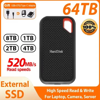 샤오밀 E61 휴대용 SSD 1TB SSD 하드 드라이브, 2TB 외장 SSD M.2 모바일 하드 디스크, HDD 스토리지 C 타입 디스크, PC 노트북용