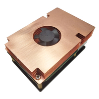 Radxa X4 Copper Heatsink Case with Fan Active Cooling Radiator with Heatsink Metal Shell for Radxa X4
