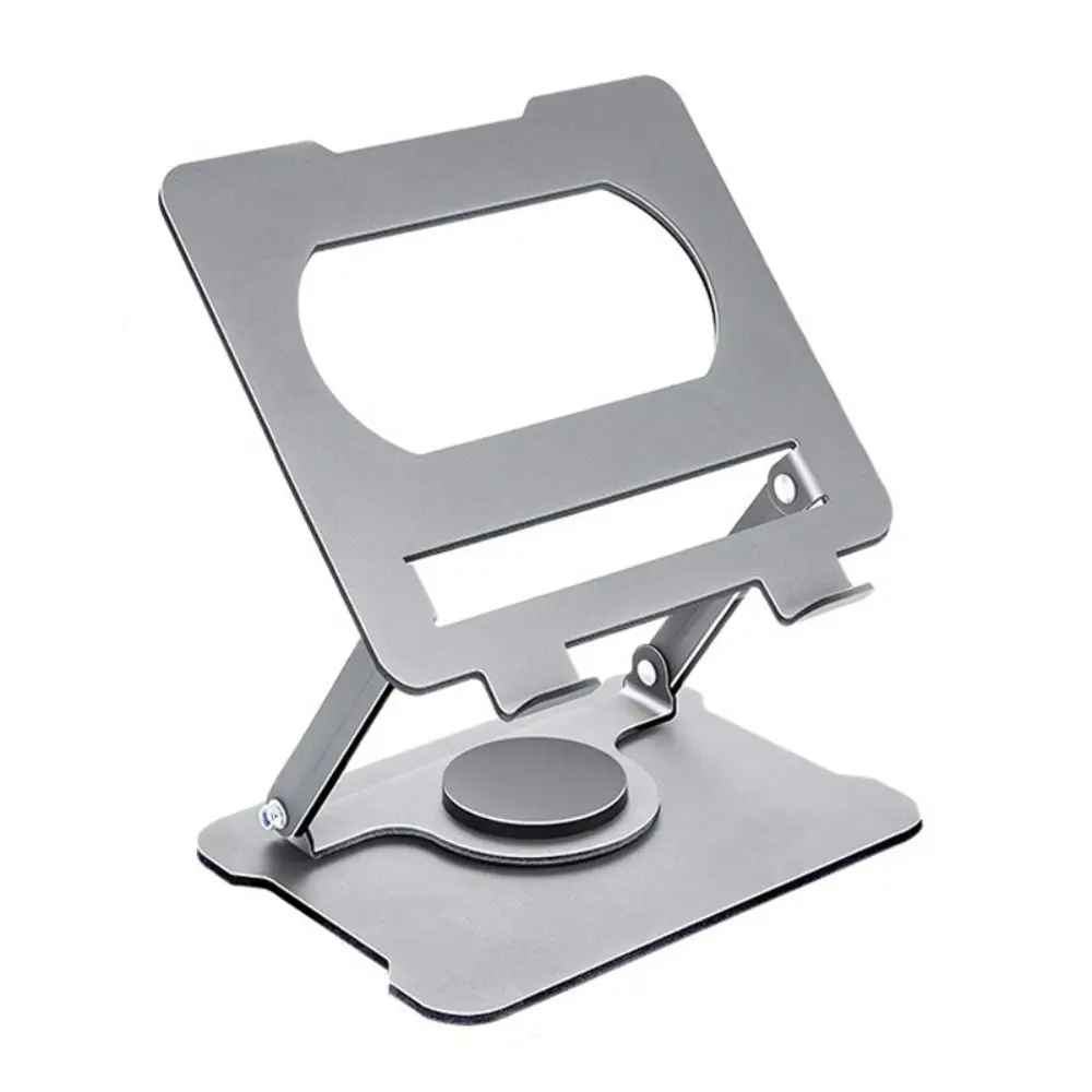 

360° Rotatable Tablet Stand Foldable Adjustable Tablet Holder Metal Portable Laptop Bracket for 10-17 inch Laptop Tablet