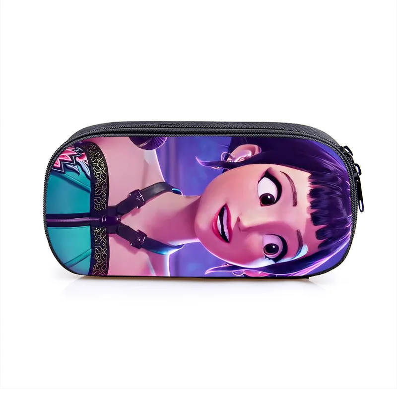 K-pop - Demon Girl Group Cartoon Backpack Large Capacity School Stationery Box Polyester Printed Pencil Box