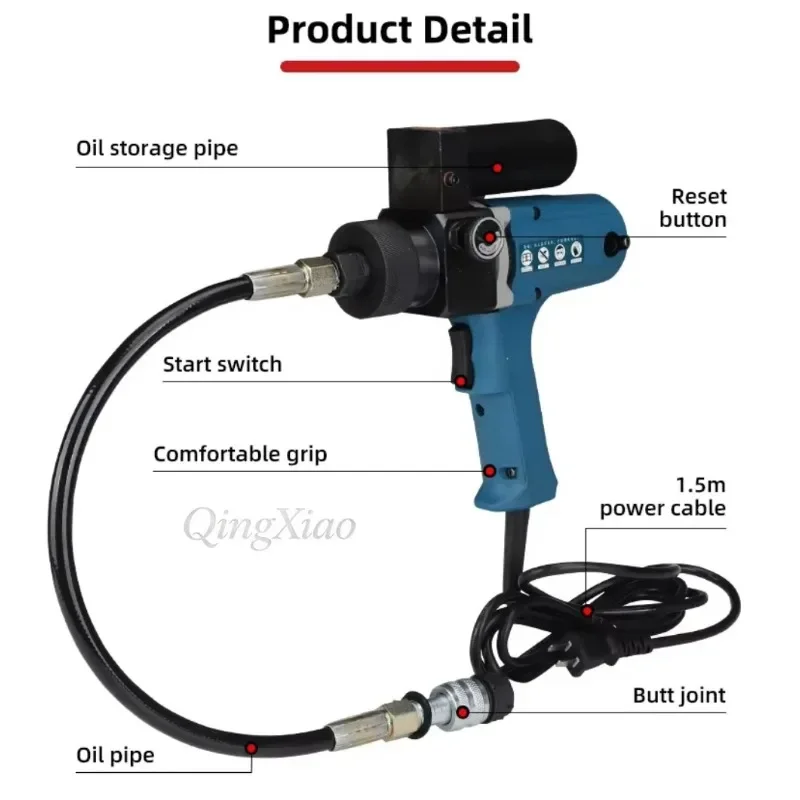 HR  High Pressure Mini Electric Hydraulic Pump Cordless Handheld Portable Power Unit For Hydraulic Crimping Cutting Punching