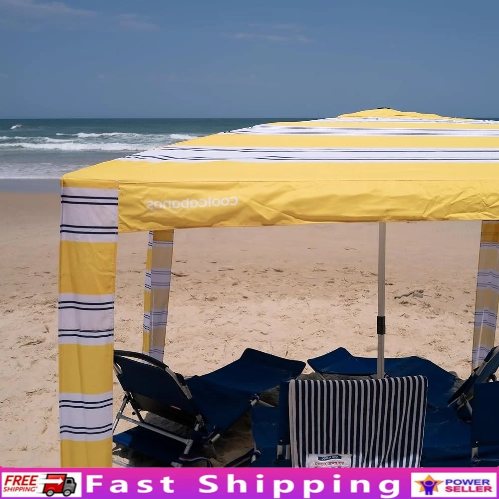 

Beach Shade Tent Easy Setup UPF 50 Sun Protection Portable Wind Resistant Cabana Lightweight Compact Large Medium Outdoor Use
