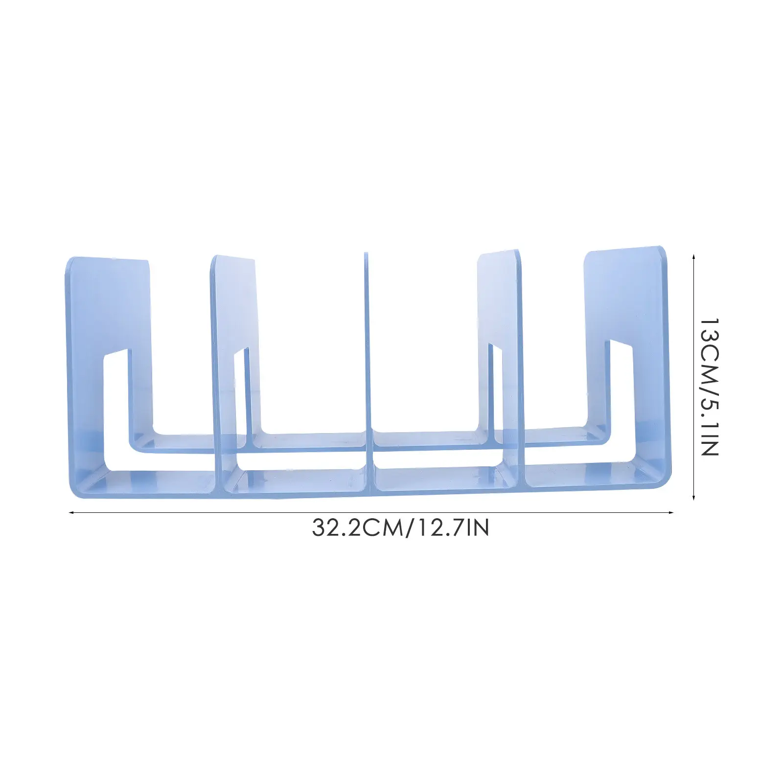 Bookend Acrylic Thickened Design Non Slip Protective Pad Office Desktop Book Holder Multi Function Study Organizer
