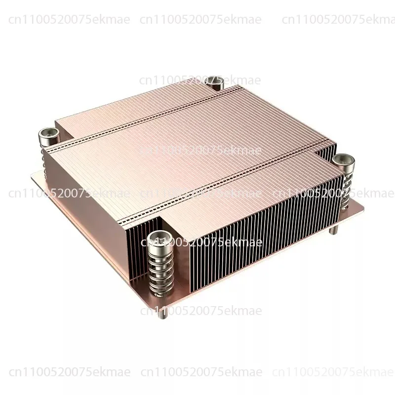New 1U Passive Fanless CPU Cooler for LGA1700 Socket, 78x78mm, 200W TDP Heat Sink for Server PC