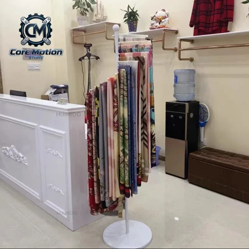 Iron Towel Golden Scarf Shelf Floor Display Shelf Clothing Store Hanging Silk Scarf Display Shelf Pants Rack Bath Towel Rack