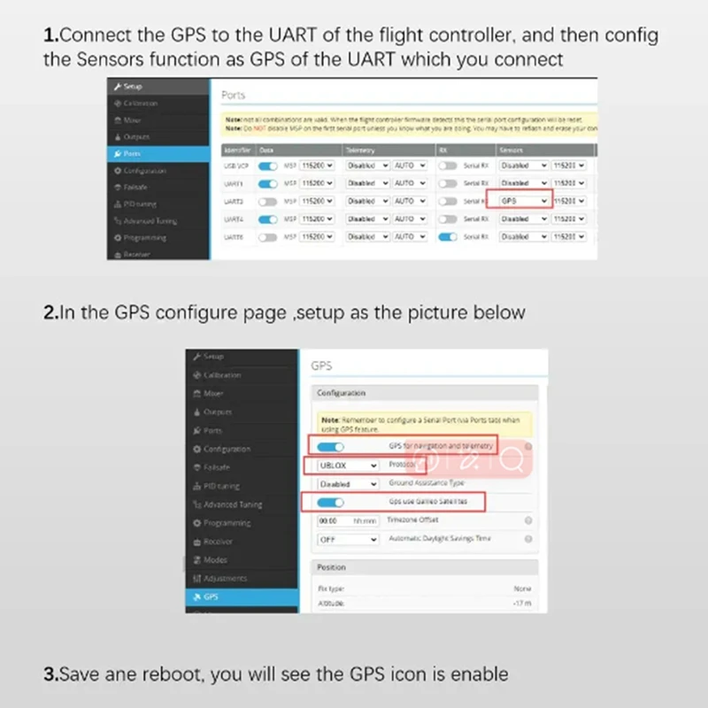 وحدة GNSS مع بوصلة ، ، 20 طائرة بدون طيار ، QMC5883L ، FPV ، سباق ، روبوتات ، قوارب