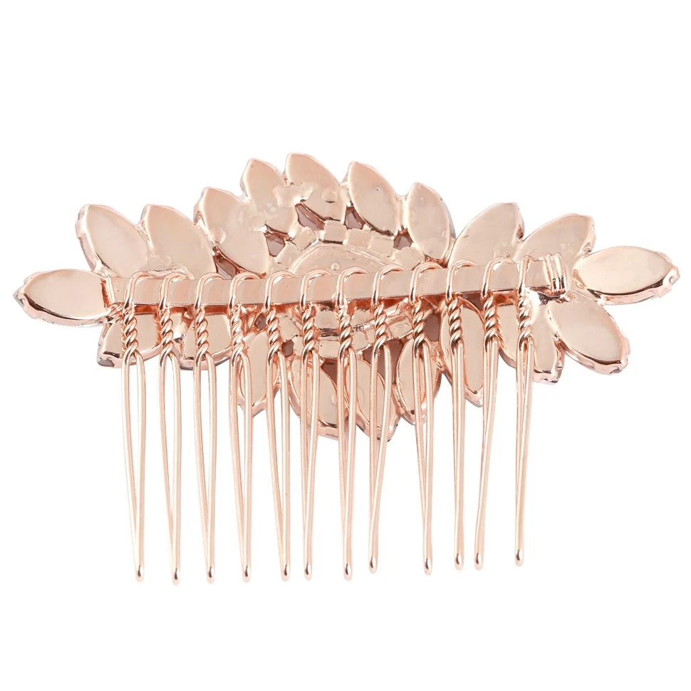 Peigne à Cheveux en Or Rose, Accessoires de Mariage, Bijoux pour Patients, Pièce de Sauna, Cordon