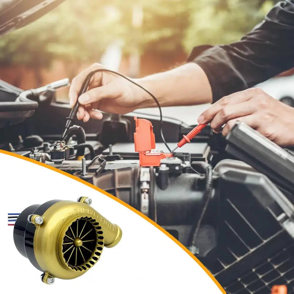 

Waterproof Vehicle Horn High Temperature Resistant Electric Turbo Blow Simulator Car Horn for 12/24v Vehicles Waterproof